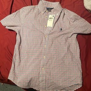 boys medium 10/12 ralph lauren button up shirt